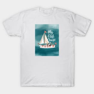 My First Cruise Cute Boat T-Shirt